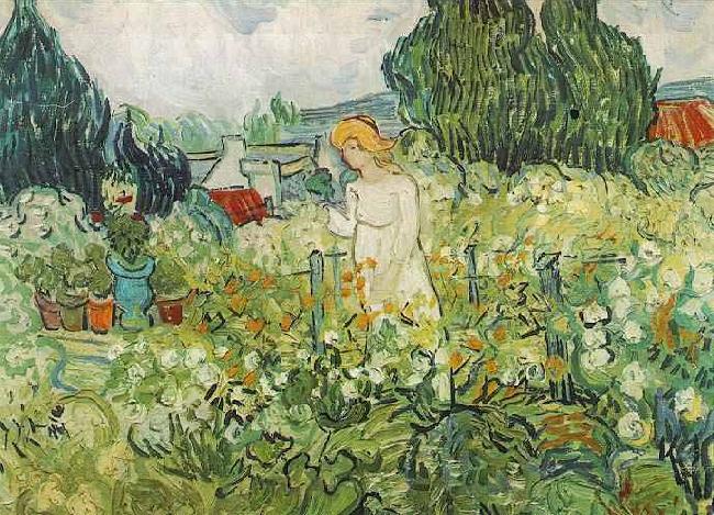 Vincent Van Gogh Marguerite Gachet in the Garden